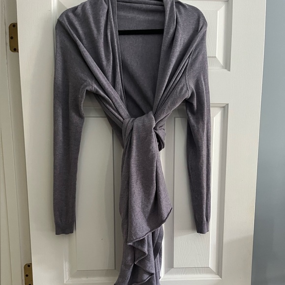 Moda International Wrap Sweater in lavender - Picture 1 of 4
